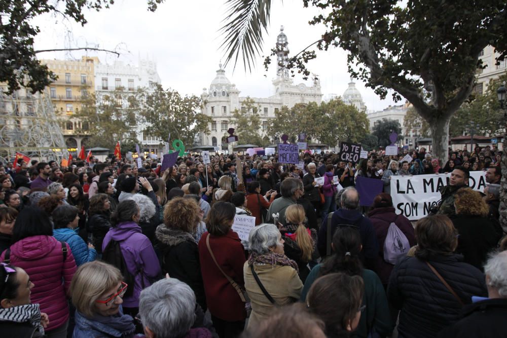 Protesta en València contra la "justicia machista"