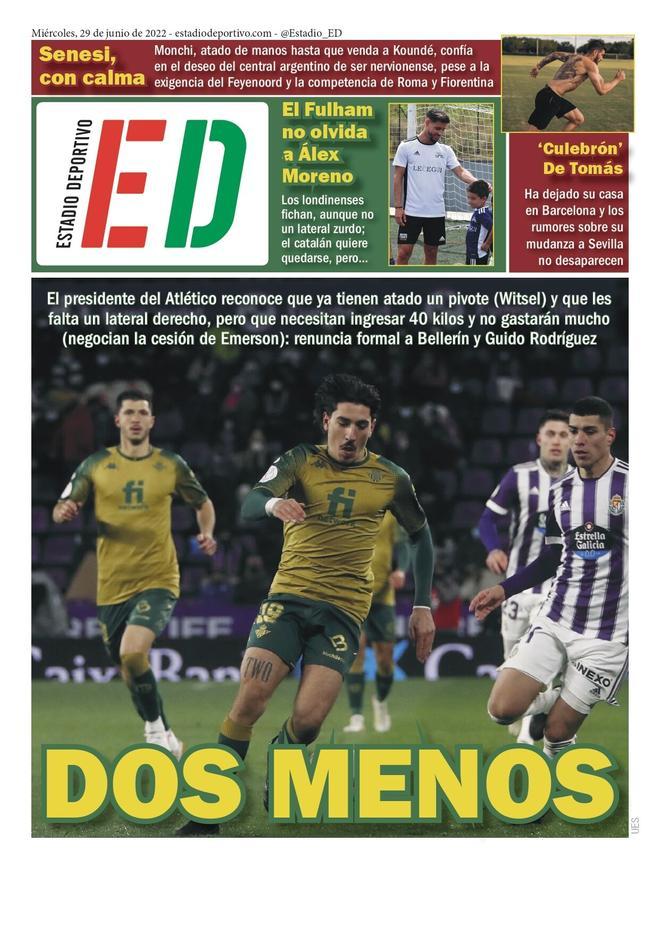 Las portadas del día de la prensa deportiva