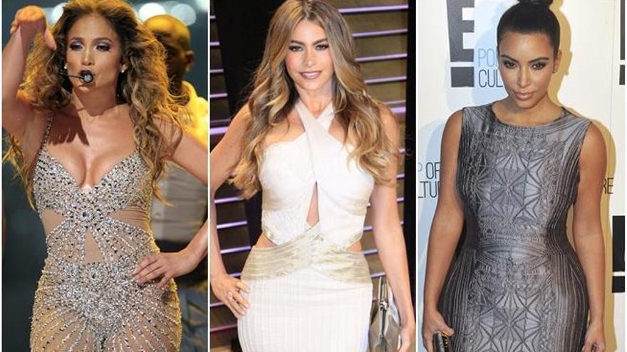 Jennifer López, Sofía Vergara y Kim Kardashian.