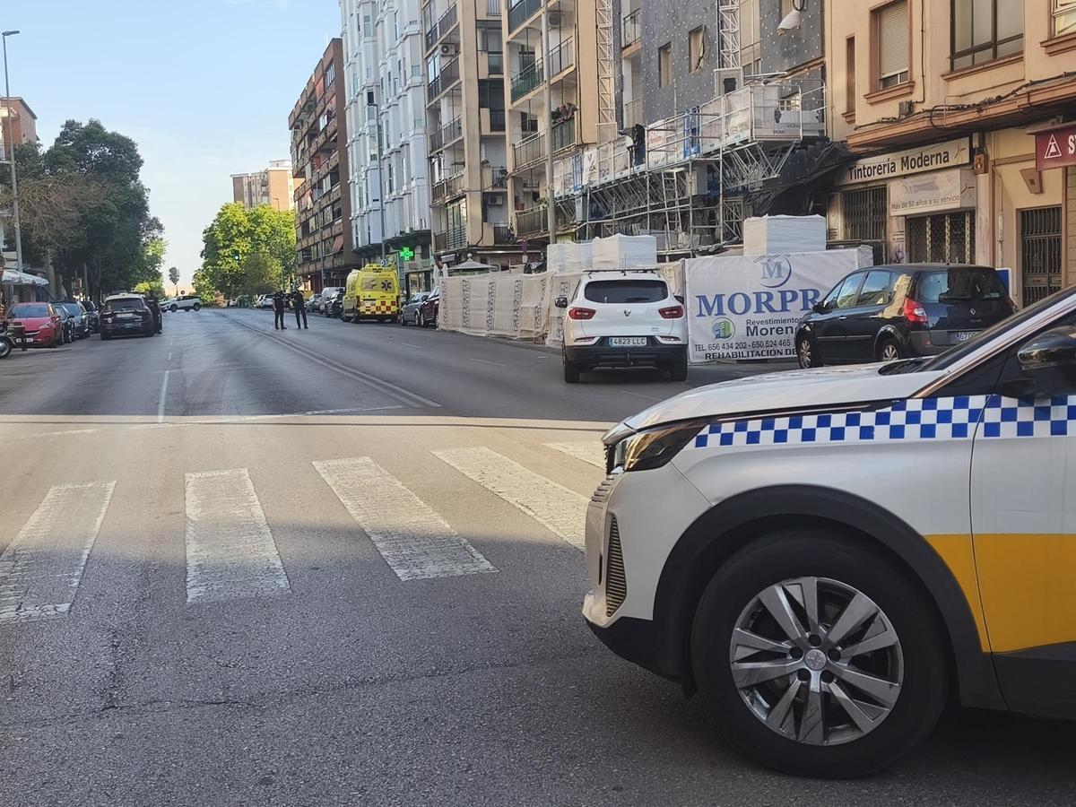 Corte de tráfico en la avenida Antonio Hurtado.
