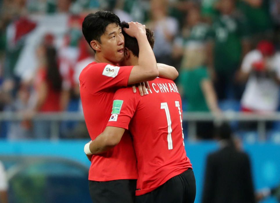 Les imatges del Corea del Sud-Mèxic (1-2)