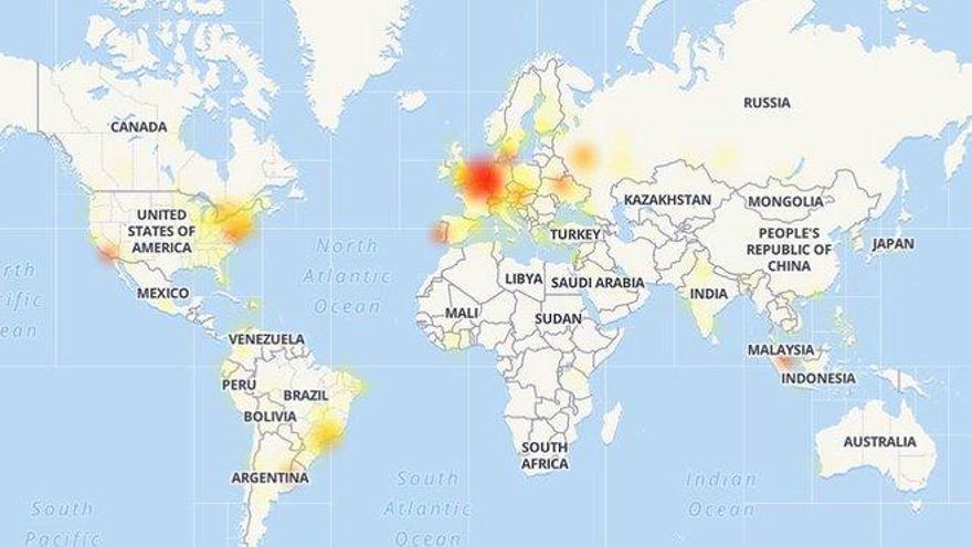 Fallo generalizado de Instagram y Facebook