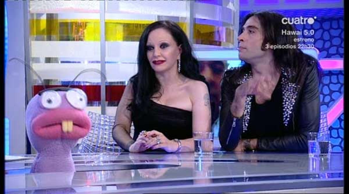 Alaska i Vaquerizo, a ’El hormiguero’ de Motos (Cuatro).
