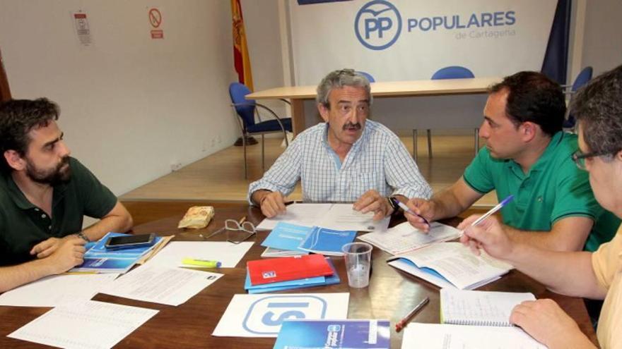 Reunión del comité, ayer en la sede del PP.