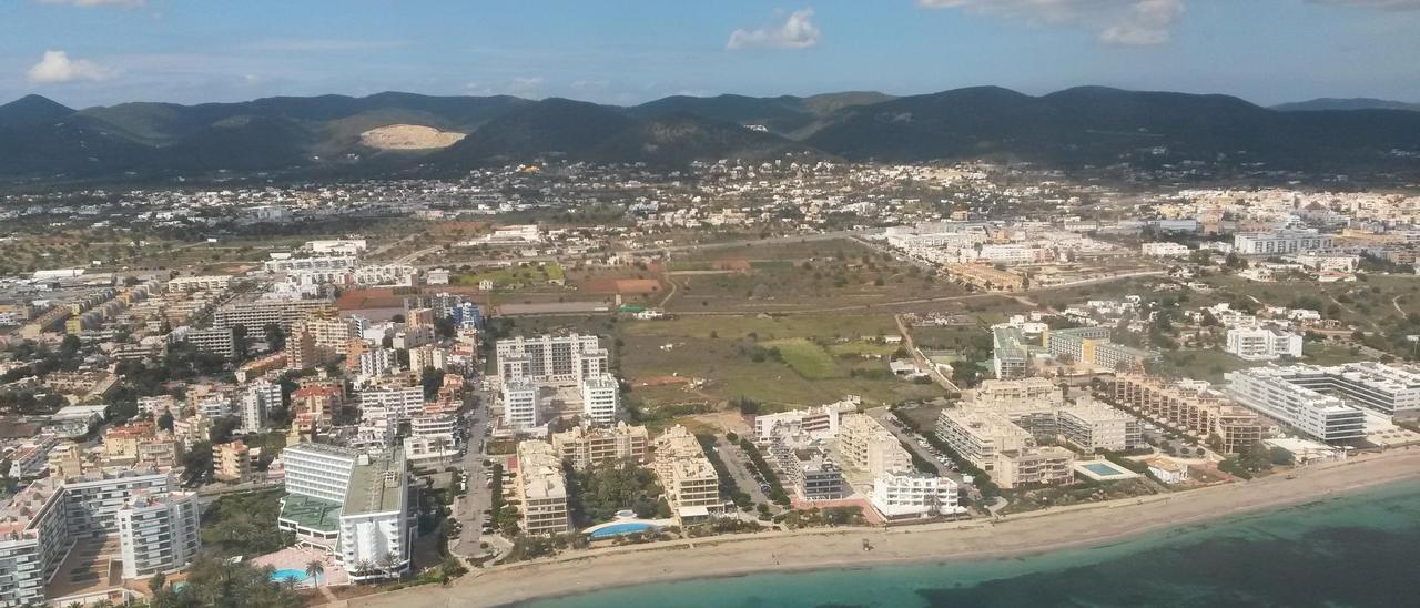 Vista aérea de Platja d&#039;en Bossa.