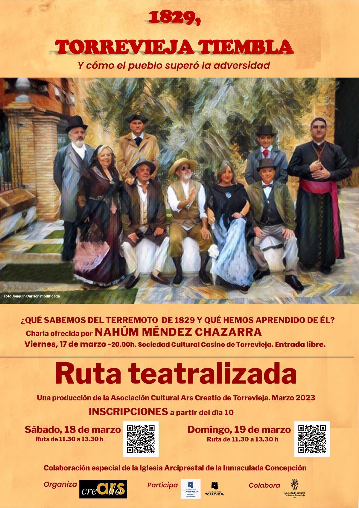 Cartelería de las rutas teatralizadas