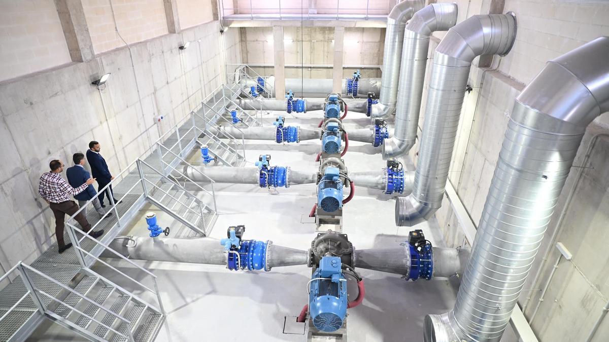 El Taibilla invierte cuatro millones en multiplicar la capacidad de bombeo de la potabilizadora de La Pedrera que abastece a 35 municipios de la provincia