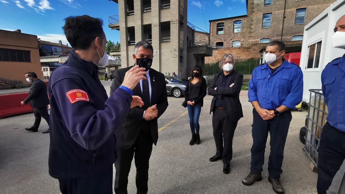 Sàmper visita el parc de Bombers de Manresa