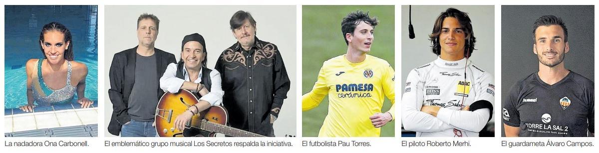 Reconocidos deportistas y músicos se han unido a la iniciativa.