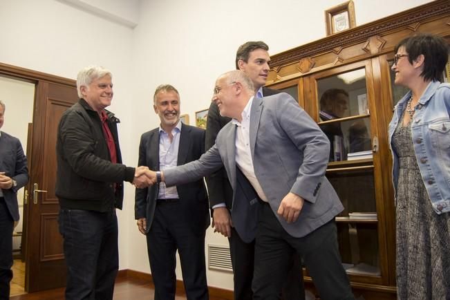 Visita de Pedro Sánchez al Cabildo de Gran Canaria