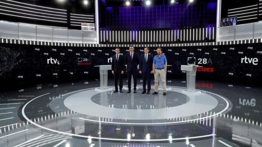 El primer gran debate emitido por RTVE arrasa con más de 8 millones de espectadores