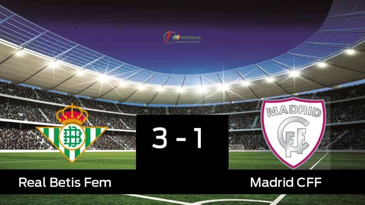 El Betis Féminas derrotó al Madrid CFF por 3-1