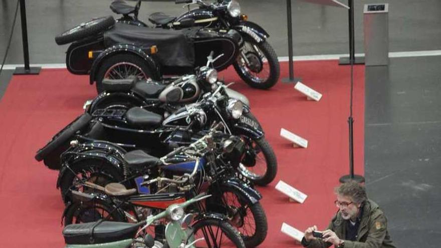 Motos de la exposición en Expocoruña, celebrada en marzo.