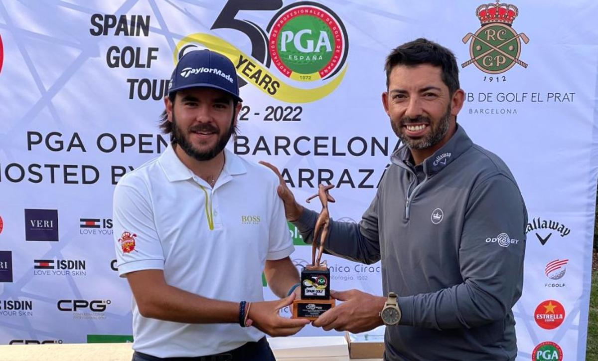 Hidalgo ya ha ganado en el RCG El Prat, el Open de Barcelona, en 2022 auspiciado por Larrazábal