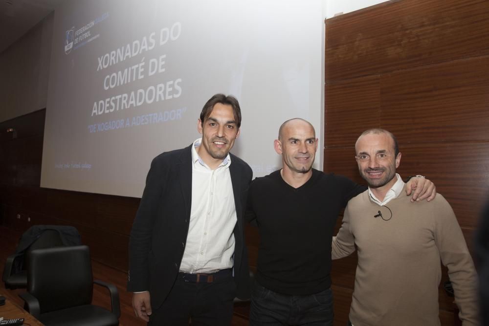 Paco Jémez, en una conferencia en A Coruña