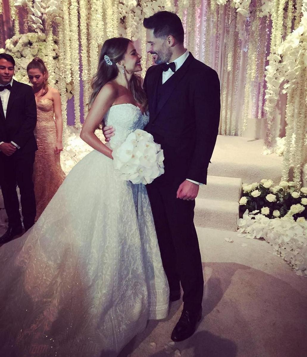 Sofía Vergara y Joe Manganiello en su boda