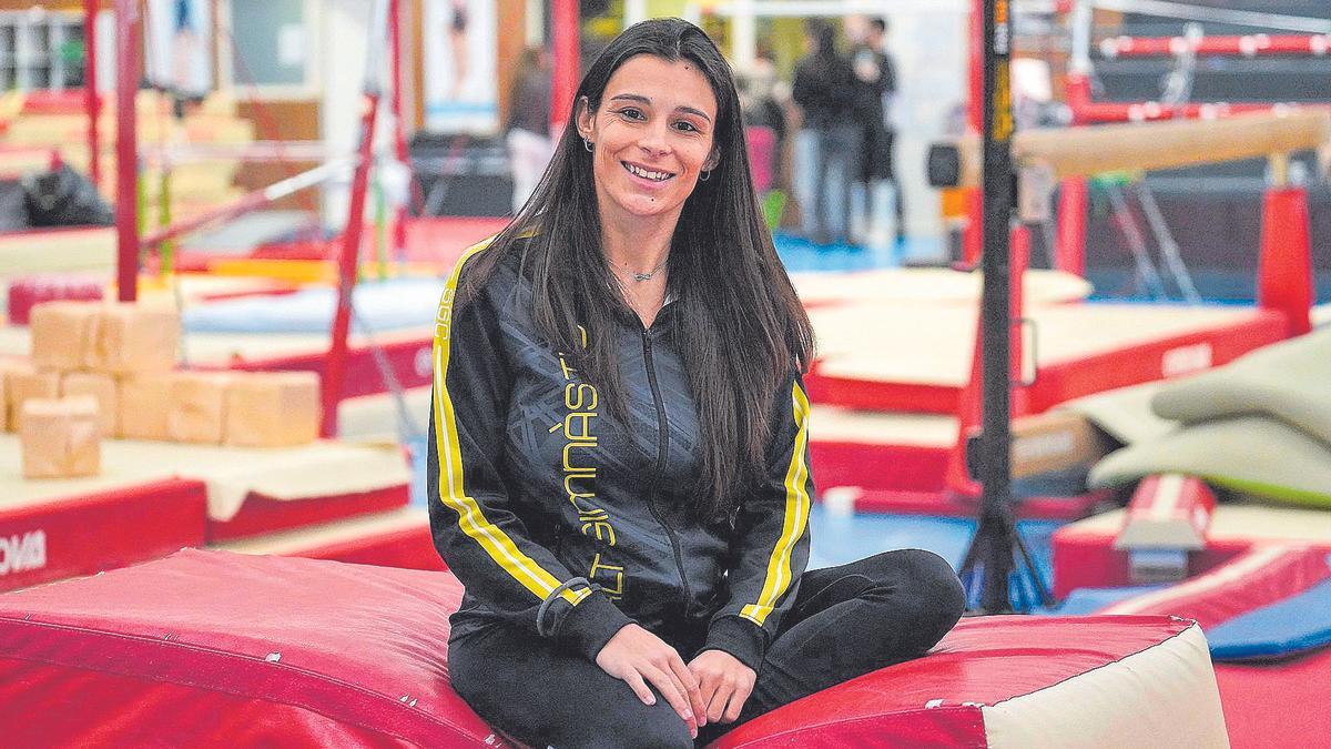 Xènia Casassas ahir a la tarda al pavelló