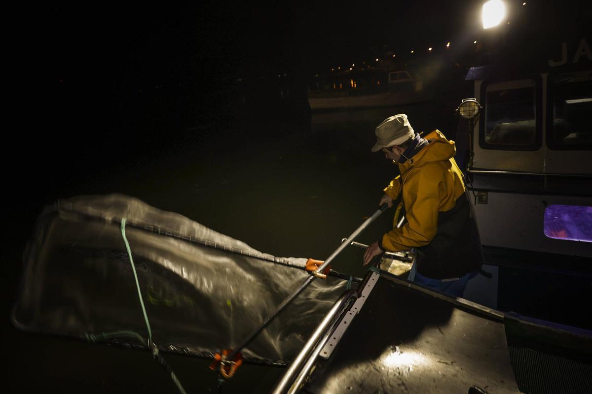 Las solitarias y duras noches de los anguleros de Asturias