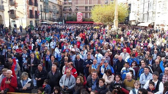 Las imágenes de las aficiones en Soria