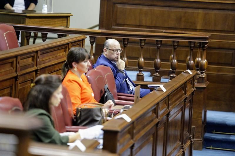 Pleno del Parlamento de Canarias  preside Gustavo Matos , presidente del gobierno , Victor Torres   | 19/05/2020 | Fotógrafo: Delia Padrón