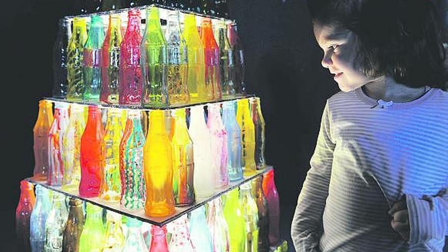 Esculturas de reciclaje en la escuela infantil Dolores Medio