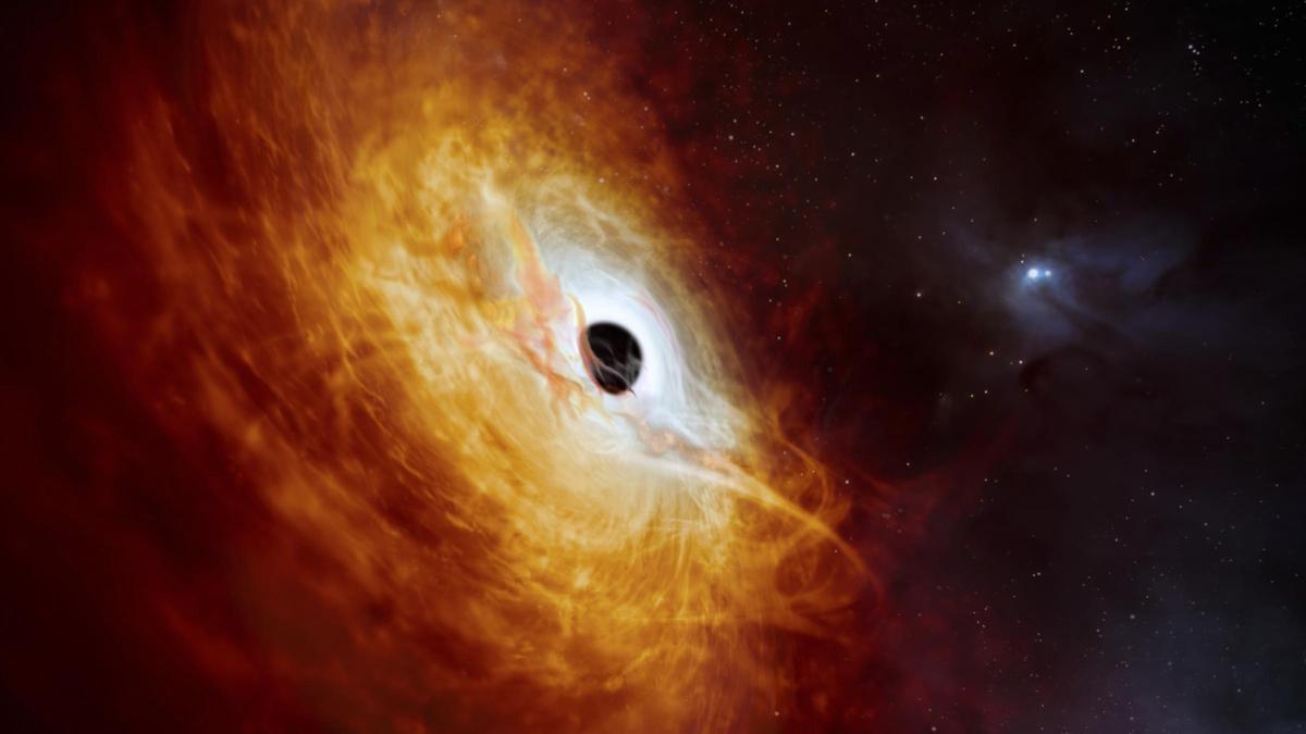 Detectado el agujero negro que crece más rápido del universo: se come un 'sol' al día