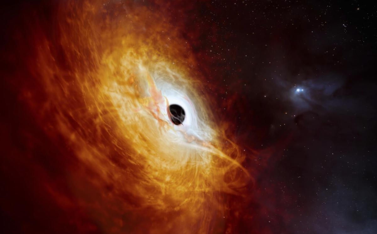 Detectado el agujero negro que crece más rápido del universo: se come un sol al día