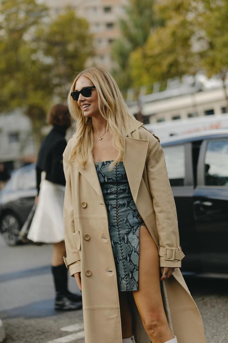 Chiara Ferragni vestido pitón