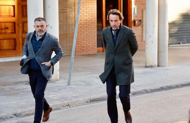 Llegada de José Manuel Cuenca, jefe de Gabinete de Mazón, a los juzgados de Catarroja para declarar como testigo