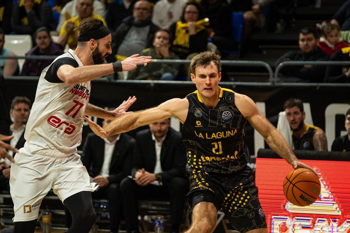 Tim Abromaitis, durante el duelo frente al Nymburk de la semana pasada.