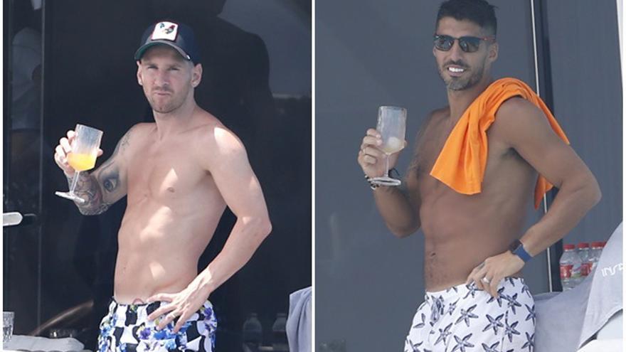 Messi y Luis Suárez en Ibiza