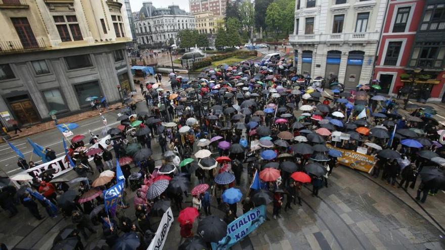 Manifiestación por la oficialidad  del asturiano