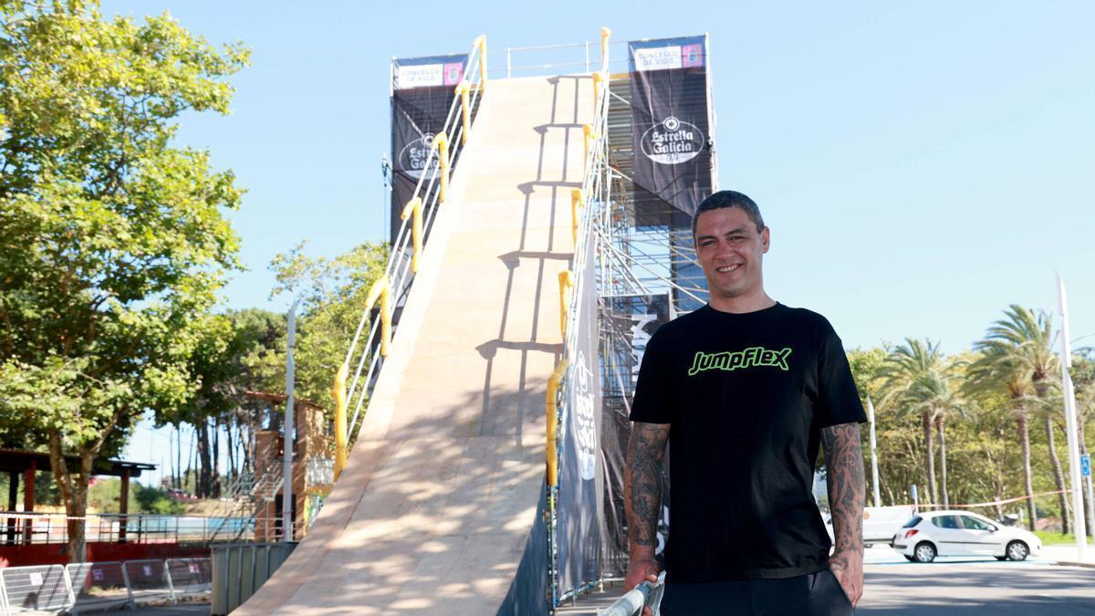 Jed Mildon, rider en O Marisquiño desde 2011.