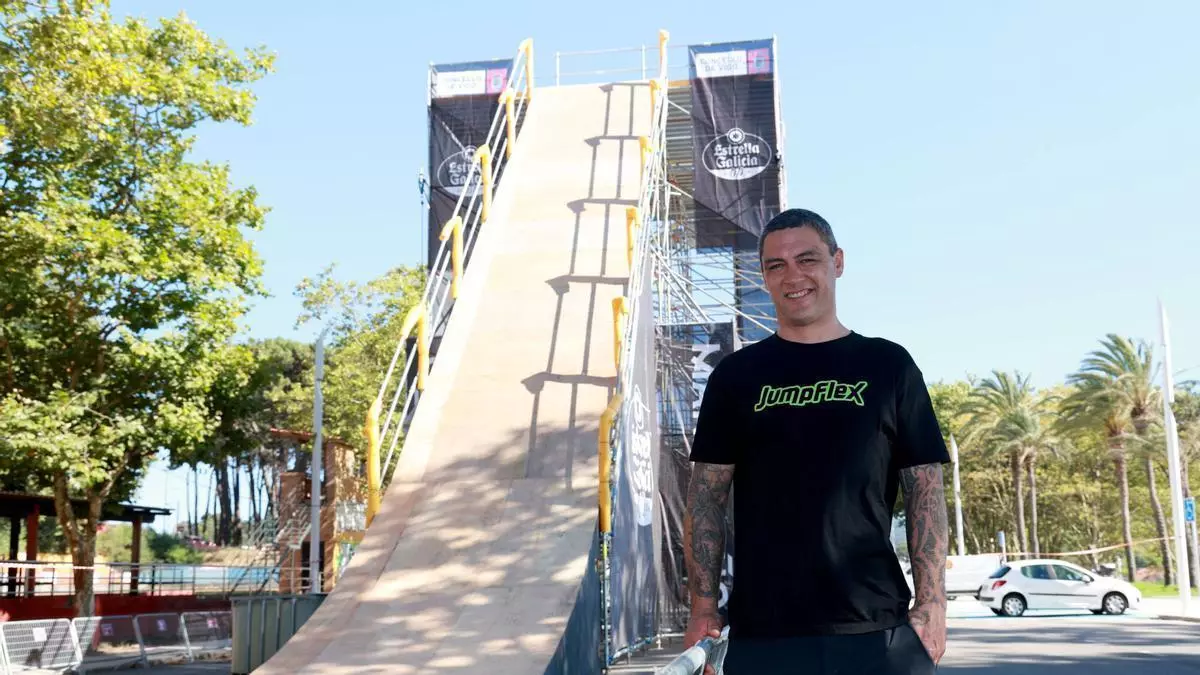 Jed Mildon, récord Guinness neozelandés del BMX, se sincera en Vigo: «Me veréis aquí hasta que aguante el cuerpo, en nuestro deporte no hay límites»