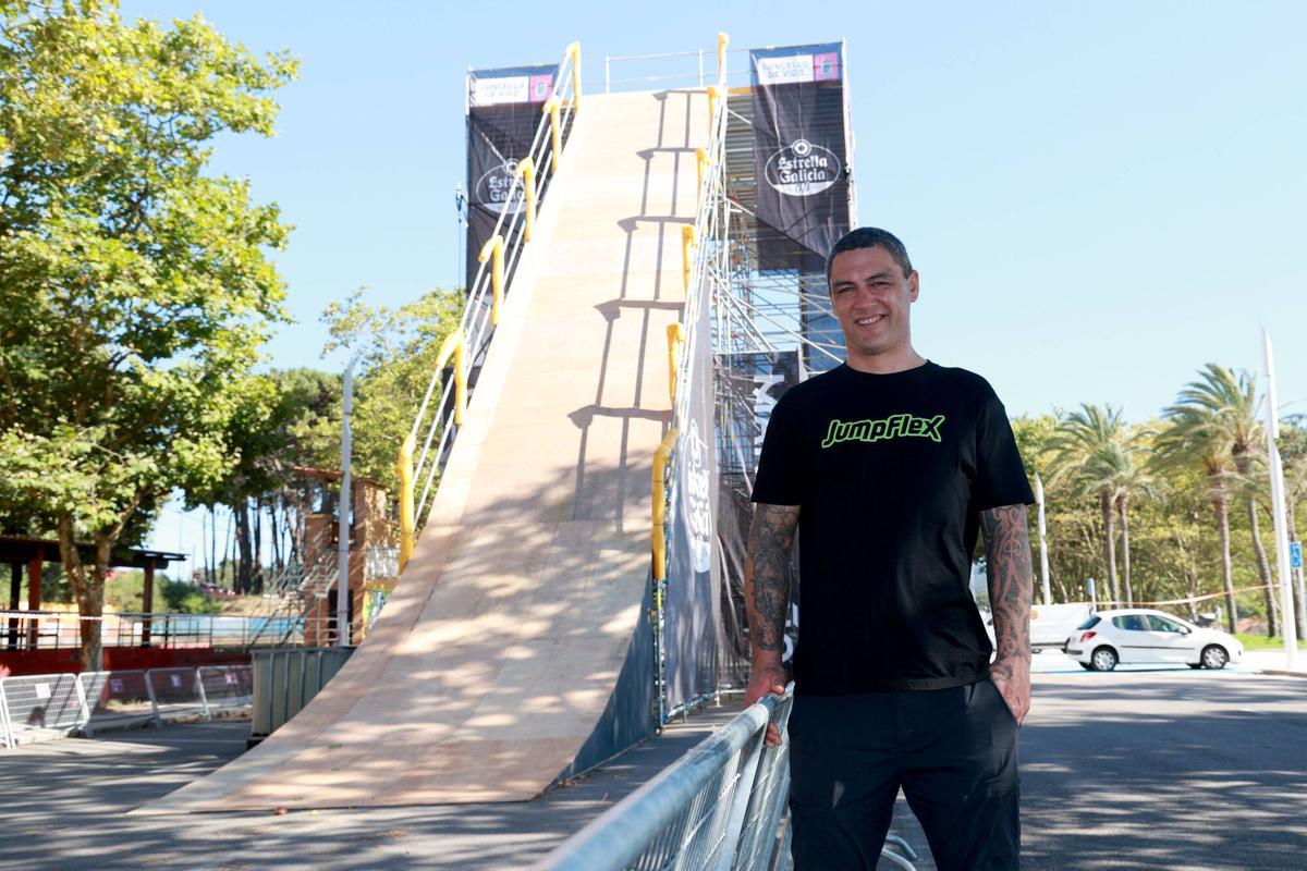 Vigo. Jed Mildon rider en el Marisquiño desde 2011