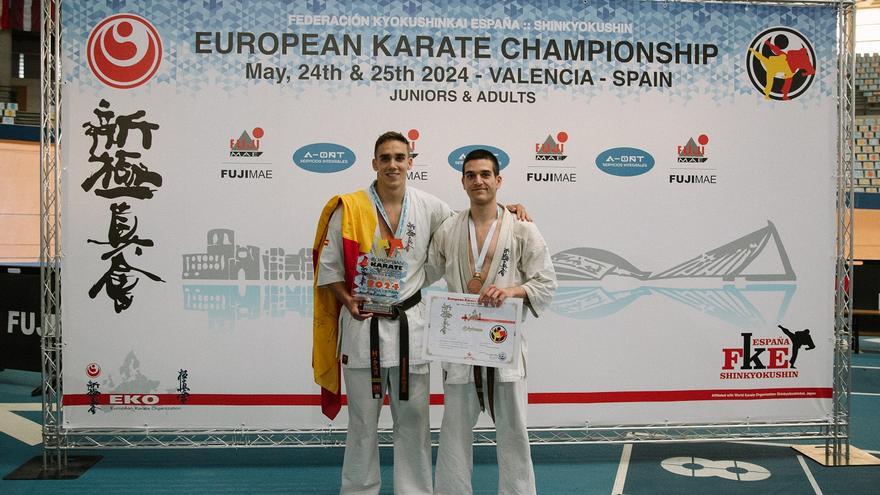 España cosecha tres medallas en el European Shin-Kyokushin Karate Championships de Valencia