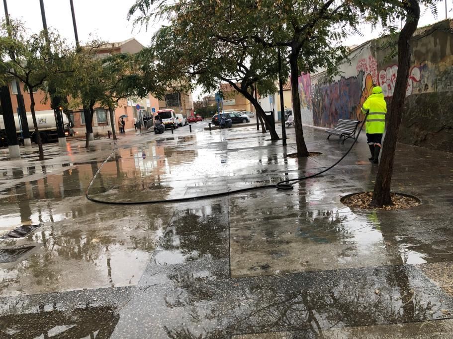 Desinfección de calles en Alicante