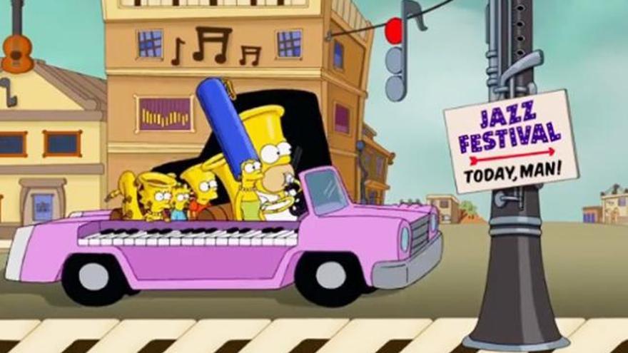 Los Simpson rinden homenaje al corto de Disney MusicLand