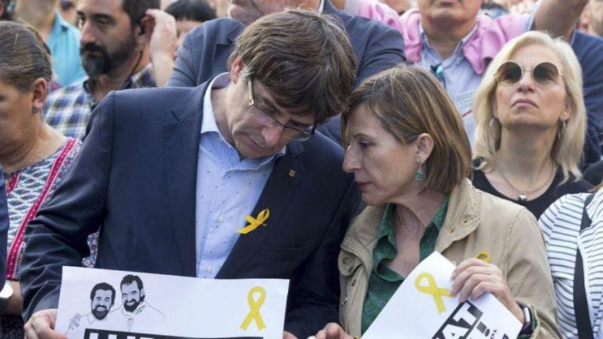 Forcadell tilda de &quot;golpe de Estado &#039;de facto&#039;&quot; las medidas del artículo 155 de Rajoy