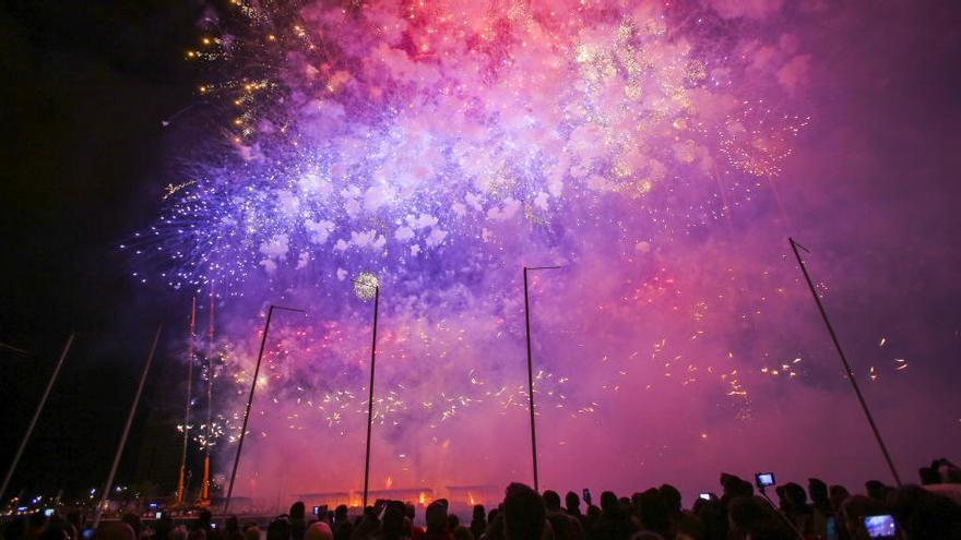 La mascletà vertical del pasado año.