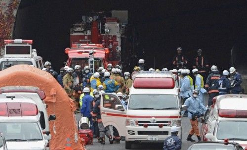 Derrumbe en un túnel en Japón