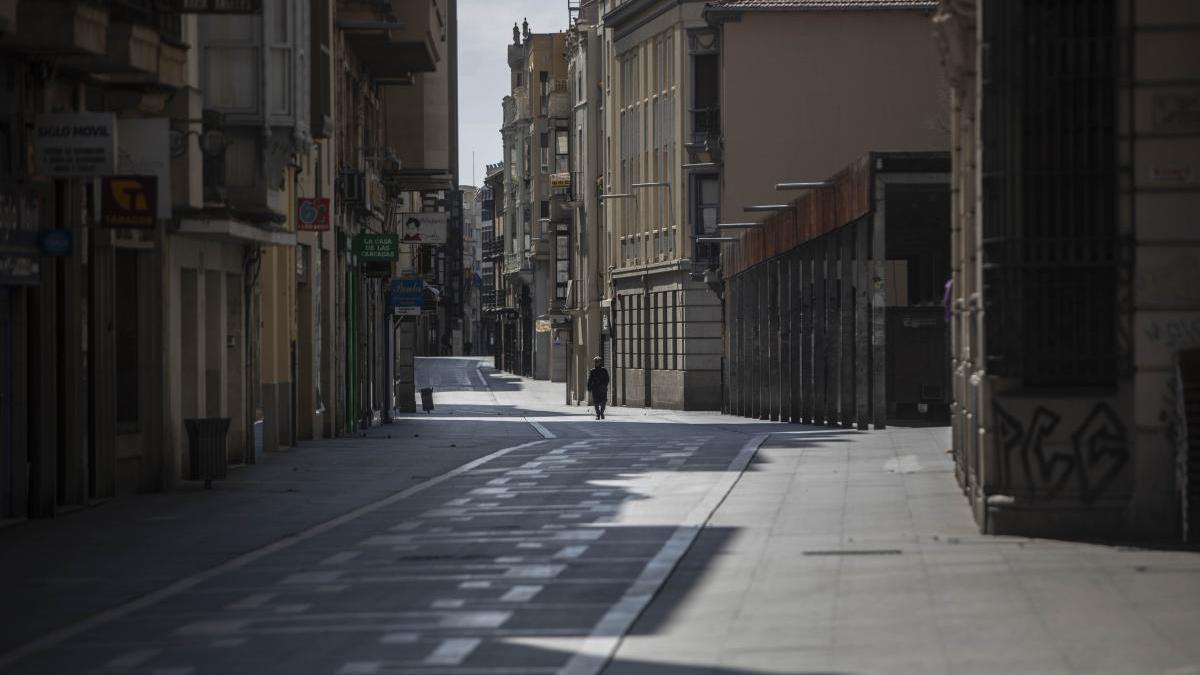 Santa Clara, vacía, tras la declaración del estado de alarma.