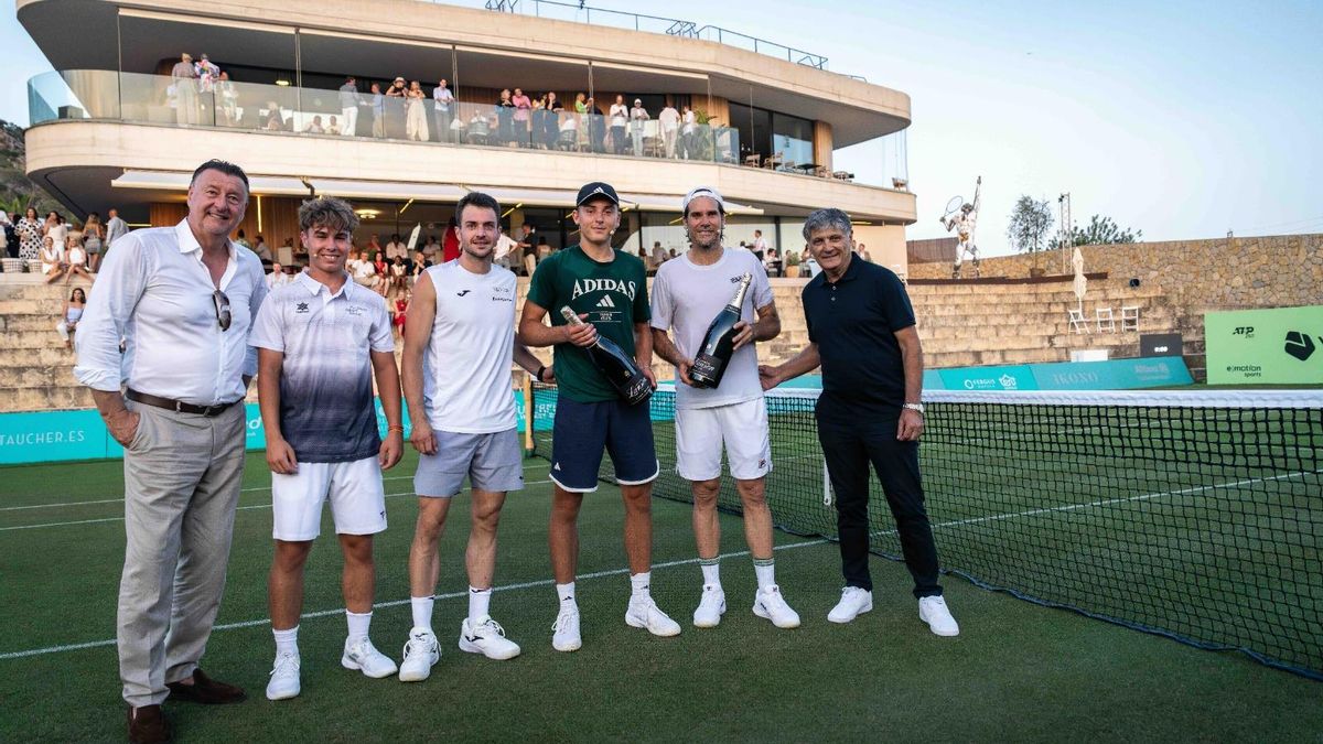 Edwin Weindorfer, Xavi Palomar, Pedro Martínez, Justin Engel, Tommy Haas y Toni Nadal