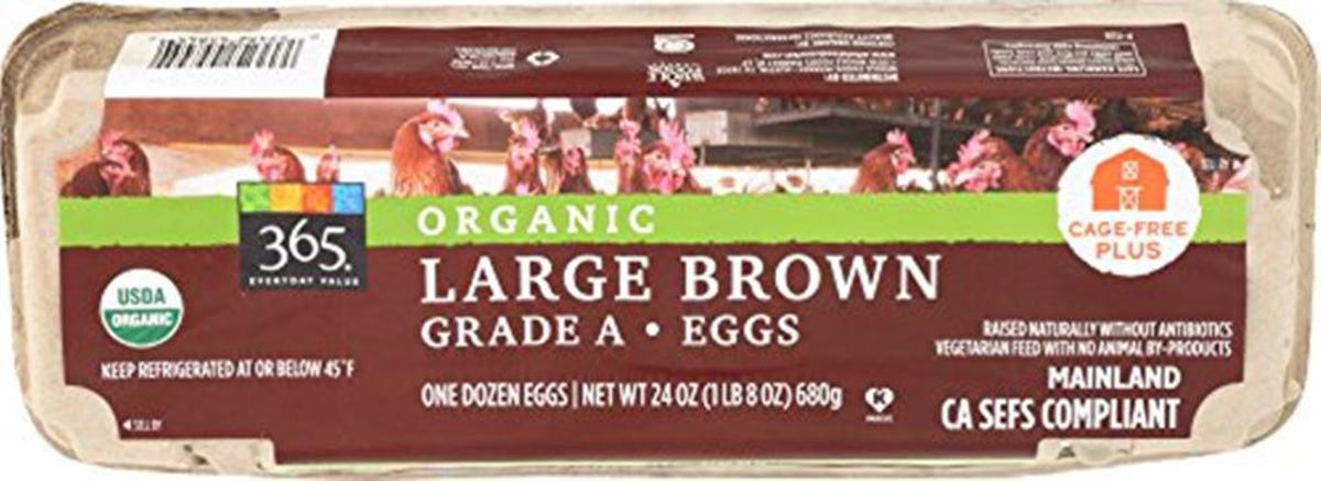 huevos marrones grandes y orgánicos