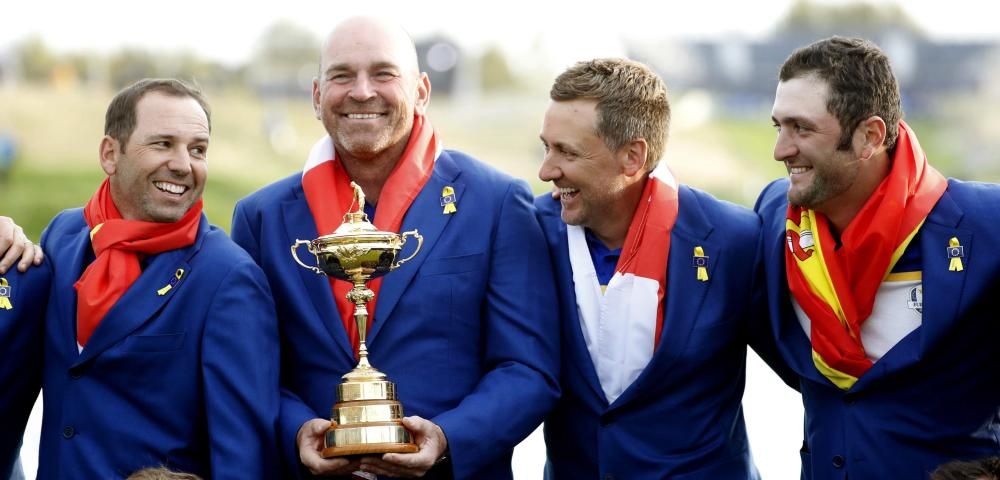 El equipo europeo celebra su victoria en la Ryder Cup