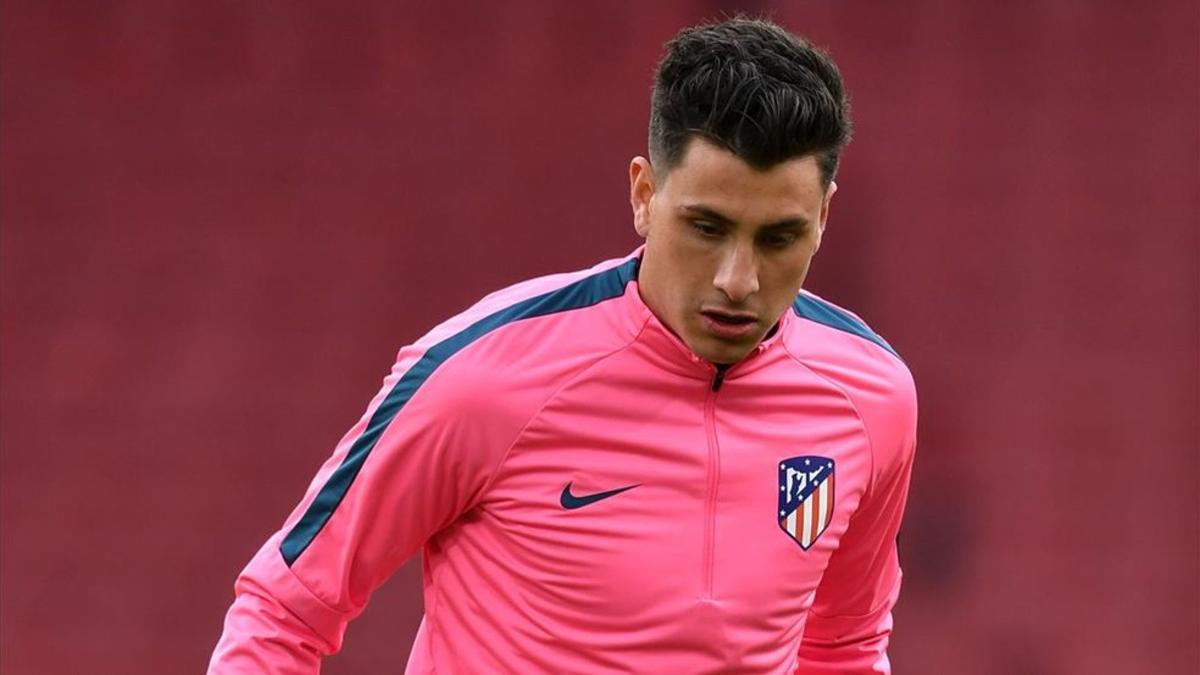 Giménez durante un entrenamiento