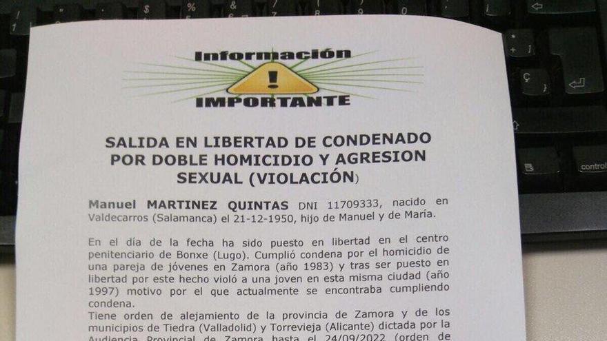 Imagen difundida en las redes sociales del doble homicida // FARO