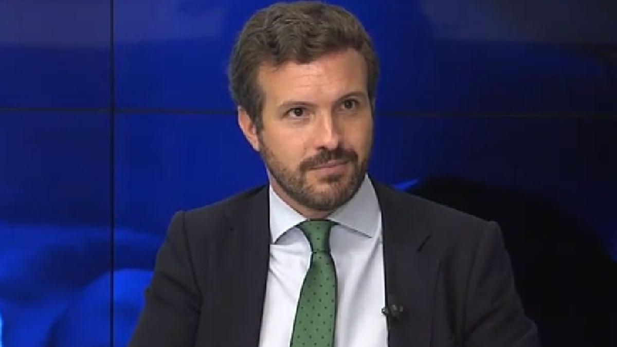 Pablo Casado, durante su intervención.