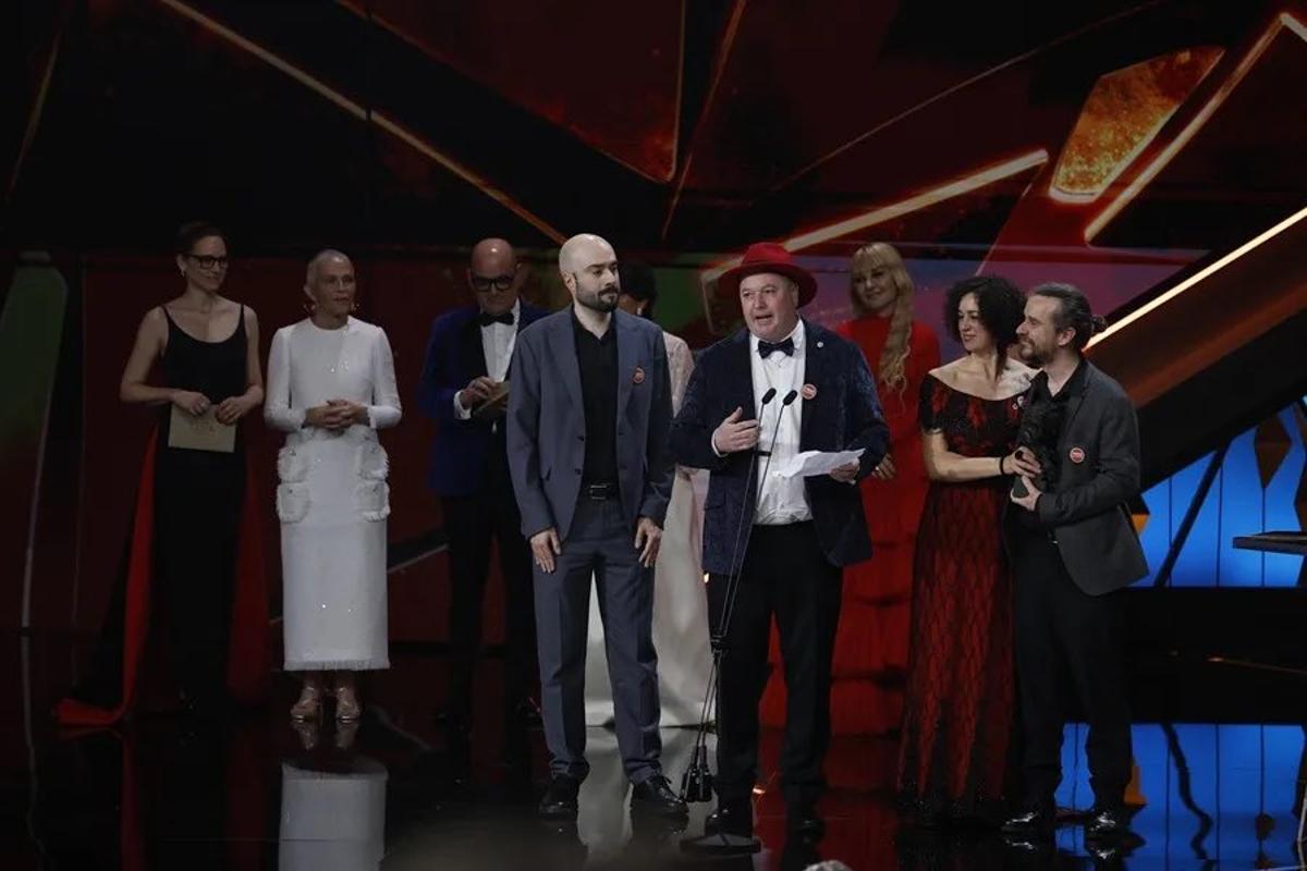 Jordi Jiménez en el discurs d'agraïment pel Goya.