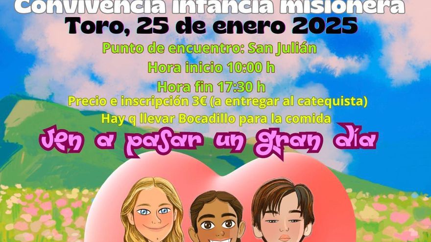 Jornada de convivencia de infancia misionera en Toro